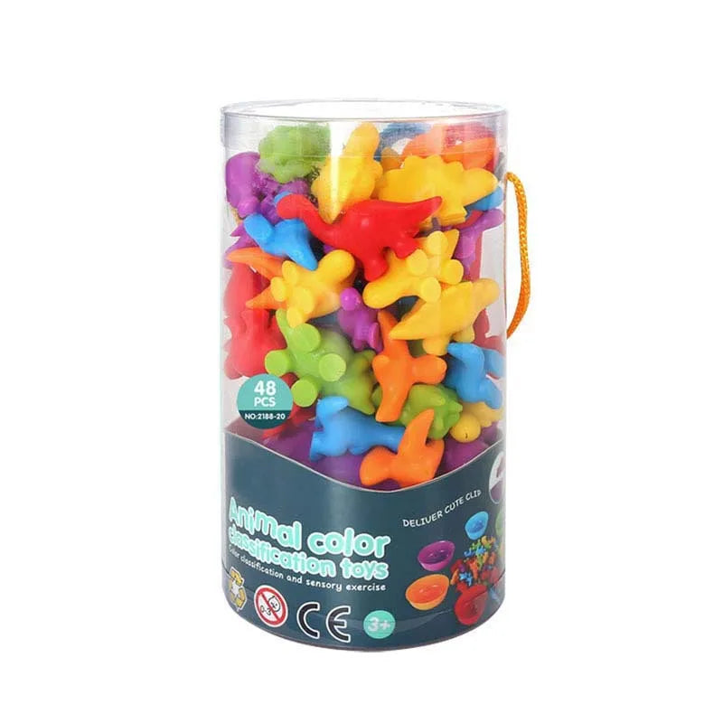 Colorful Montessori Rainbow Bears-4