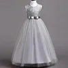 Robe Longue de Princesse en Dentelle – Fille 4 à 15 ans Élégante, fleurie et idéale pour soirées, mariages, galas ou bal de fin d’année