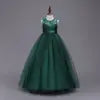 Robe Longue de Princesse en Dentelle – Fille 4 à 15 ans Élégante, fleurie et idéale pour soirées, mariages, galas ou bal de fin d’année