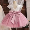 Robe formelle en satin & dentelle – Pour nourrissons et petites filles (0 à 3 ans)