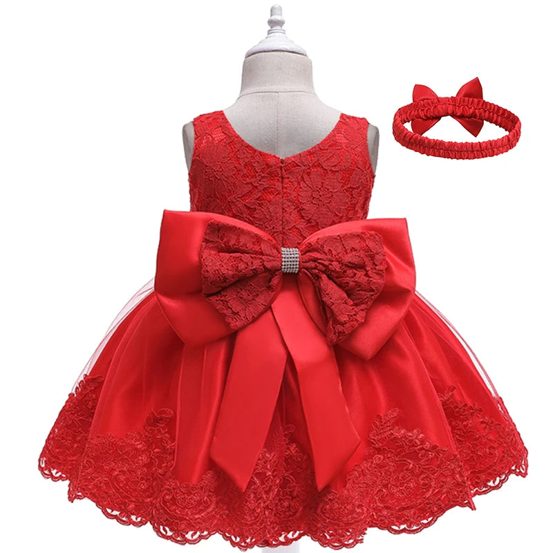 Robe Tutu à Fleurs en Dentelle pour Fille de 1 à 10 ans, Tenue de Princesse Éducative pour ixd'Anniversaire et Mariage