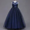 Robe Longue de Princesse en Dentelle – Fille 4 à 15 ans Élégante, fleurie et idéale pour soirées, mariages, galas ou bal de fin d’année