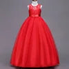 Robe Longue de Princesse en Dentelle – Fille 4 à 15 ans Élégante, fleurie et idéale pour soirées, mariages, galas ou bal de fin d’année