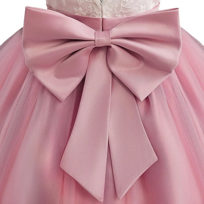 Robe formelle en satin & dentelle – Pour nourrissons et petites filles (0 à 3 ans)