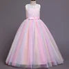 Robe Longue de Princesse en Dentelle – Fille 4 à 15 ans Élégante, fleurie et idéale pour soirées, mariages, galas ou bal de fin d’année