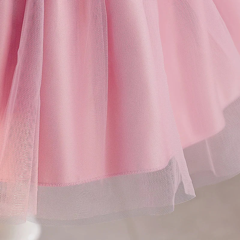 Robe formelle en satin & dentelle – Pour nourrissons et petites filles (0 à 3 ans)