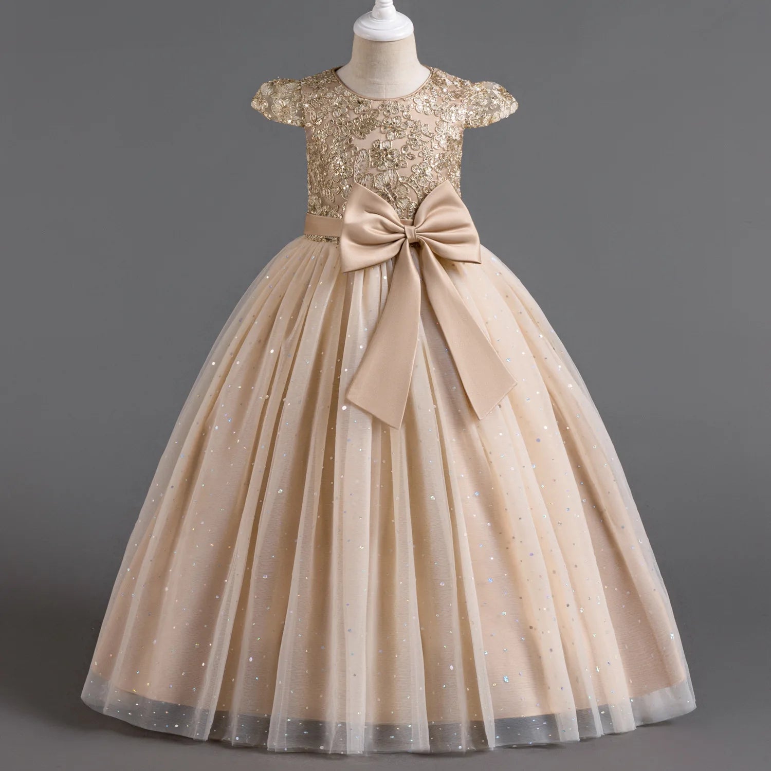 Robe Longue à Sequins pour Fille – 5 à 14 ans