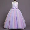 Robe Longue de Princesse en Dentelle – Fille 4 à 15 ans Élégante, fleurie et idéale pour soirées, mariages, galas ou bal de fin d’année