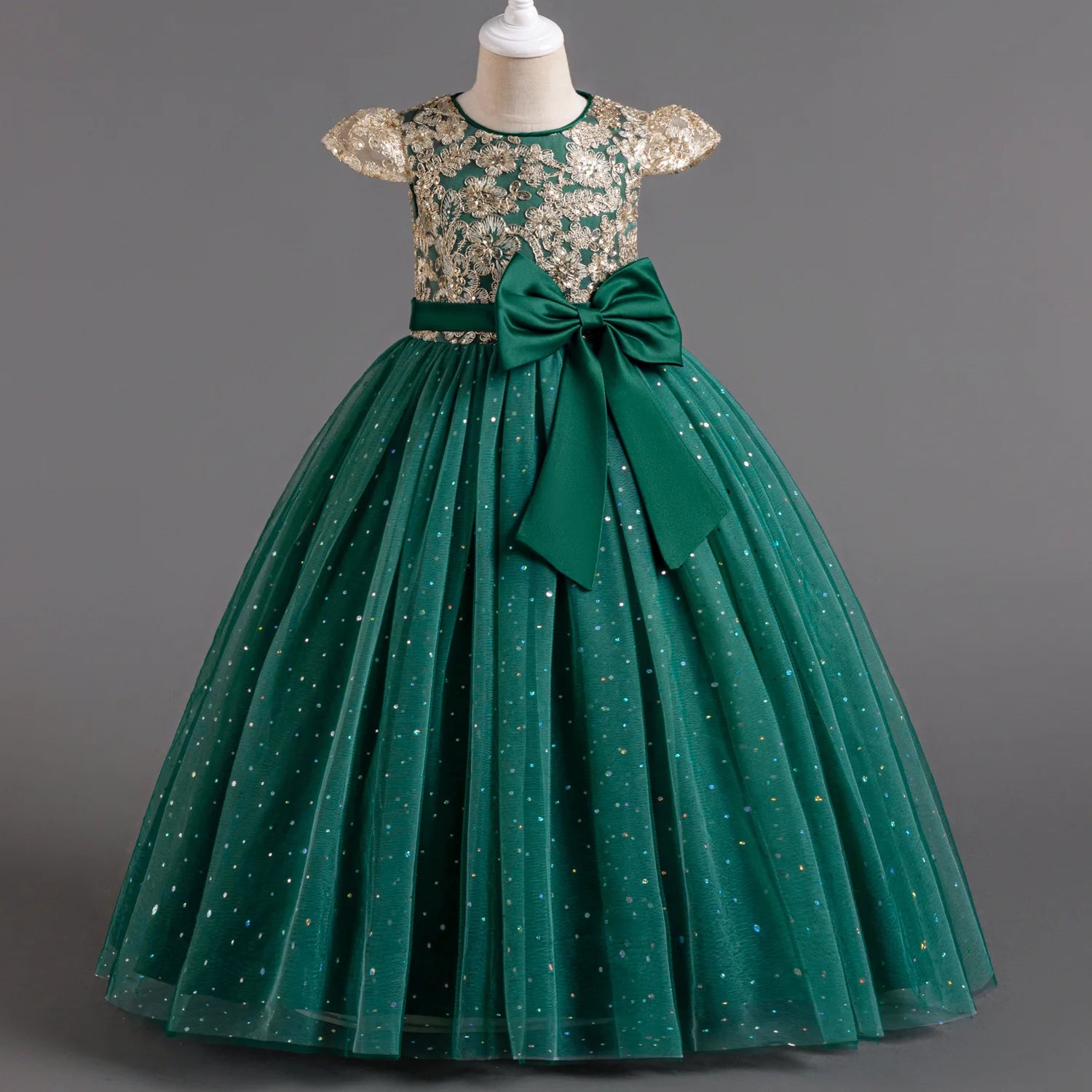 Robe Longue à Sequins pour Fille – 5 à 14 ans