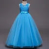 Robe Longue de Princesse en Dentelle – Fille 4 à 15 ans Élégante, fleurie et idéale pour soirées, mariages, galas ou bal de fin d’année