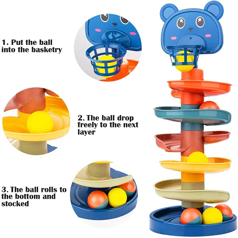 Montessori Rolling Ball Toys-4
