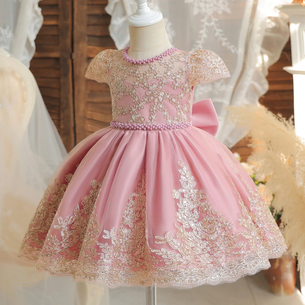 Robe de Princesse Vintage en Dentelle – Fille