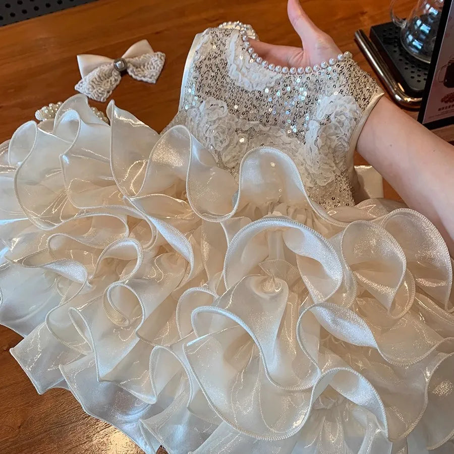 Robe Tutu Bébé Fille – Gros Nœud & Tulle