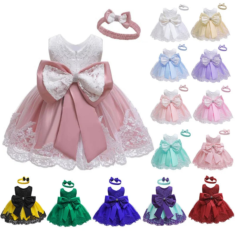 Filles robe 2025 enfants pâques Carniva Tutu mariage enfants robes pour filles robes fête princesse arc noël bébé robe