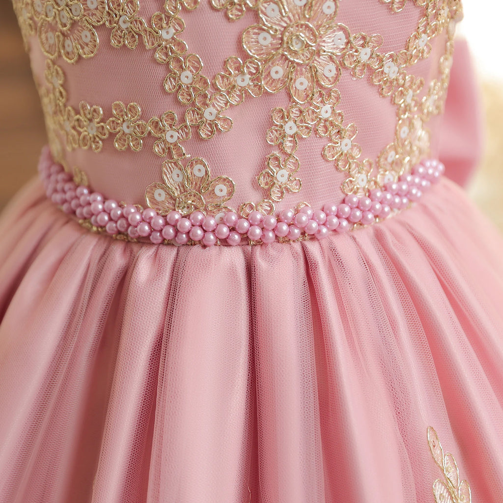 Robe de Princesse Vintage en Dentelle – Fille